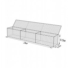 Габион ГСИ-К-3,0х0,5х0,5-С80-3,0-Ц