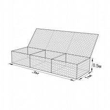 Габион ГСИ-К-3,0х1,0х0,5-С100-2,7-ЦАММ